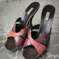 90s Prada Cocco Lucido Platform Sandals / 7.5-8