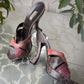 90s Prada Cocco Lucido Platform Sandals / 7.5-8