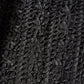 90s Vivienne Tam Black Metallic Woven Raffia Tape Lace Sheer Silk Lined Jacket / S