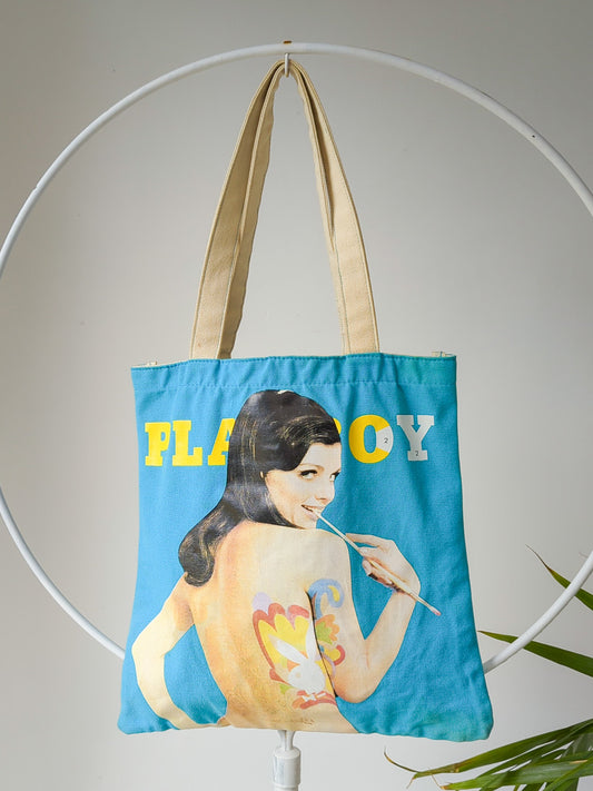 Y2K Playboy Cover Tote Bag