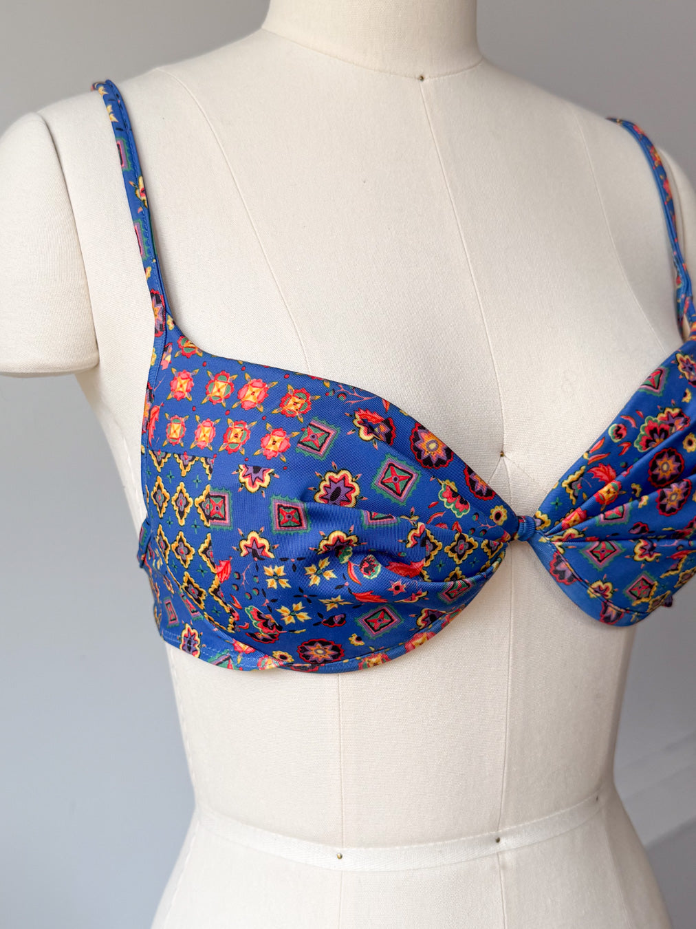 90s Colorful Bikini Top / S