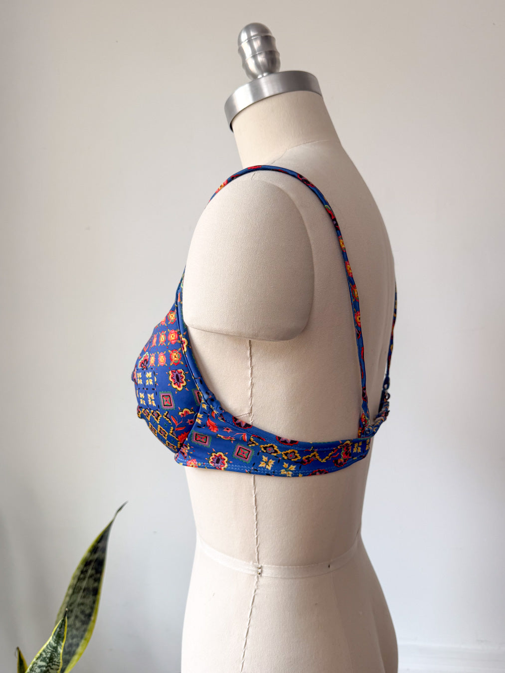 90s Colorful Bikini Top / S