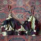 90s Floral Print Silk Bralette Top / S