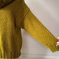 90s Chartreuse Fuzzy Mohair Chunky Turtleneck Sweater / M