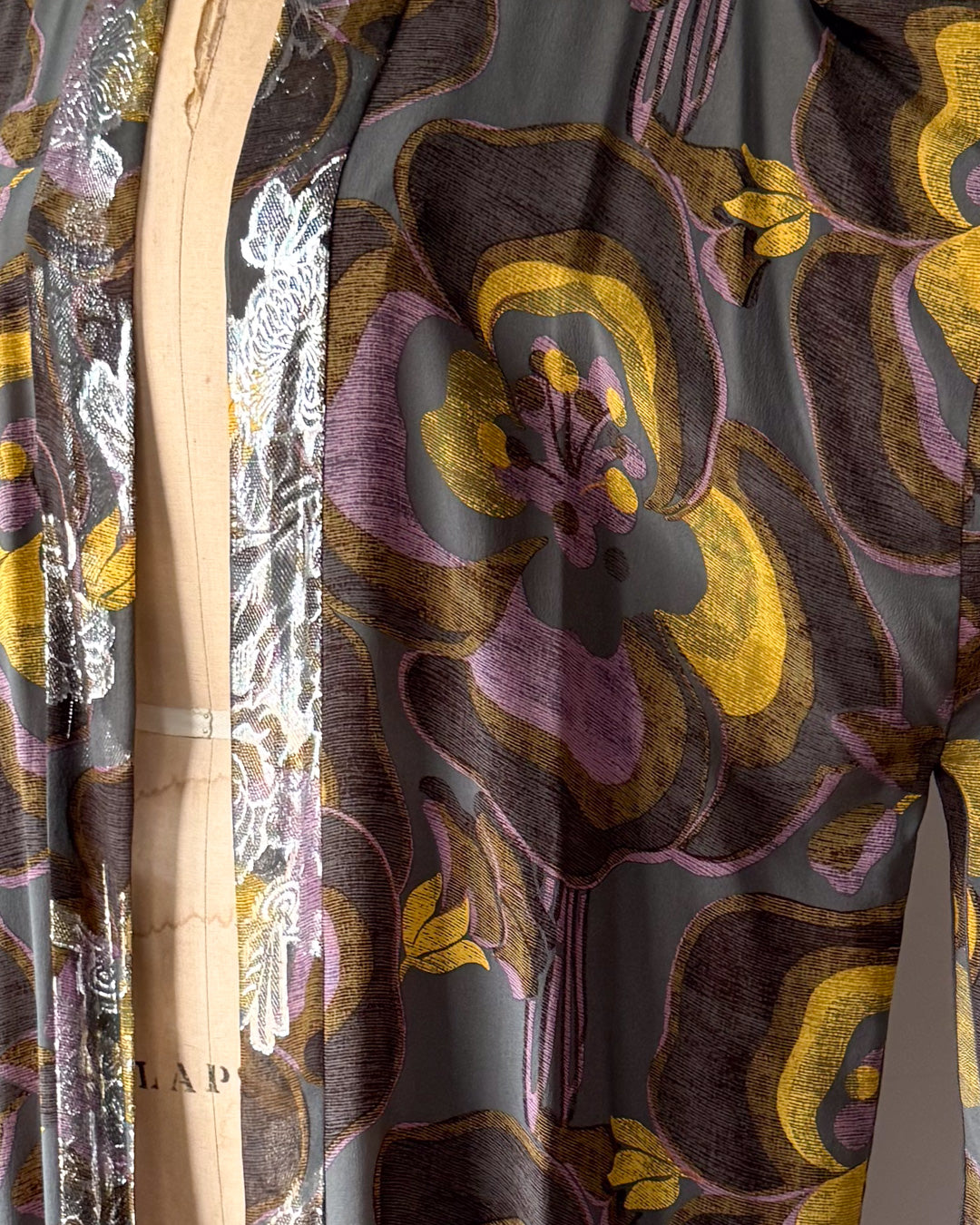 00s Anna Sui Metallic Silk Kimono Duster / OSFM