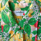 70s Botanical Fruit Shirt / M