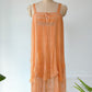 *20s Apricot Silk Slip Dress / S