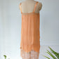 *20s Apricot Silk Slip Dress / S