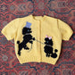 Rare 50s Novelty Poodle Sweater | M