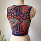 70s Colorful Crop Knit Sweater Vest / XS-S