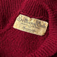 30s Burgundy Wool Boucle Knit Dolman Sleeve Sweater / S-M
