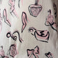 90s Novelty Print Silk Slip Dress / S
