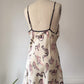 90s Novelty Print Silk Slip Dress / S