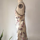 90s Novelty Print Silk Slip Dress / S