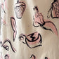 90s Novelty Print Silk Slip Dress / S