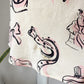 90s Novelty Print Silk Slip Dress / S
