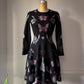 Alexander McQueen Occult Novelty Jacquard Wool Knit Sweater Skater Dress / S-M
