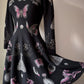 Alexander McQueen Occult Novelty Jacquard Wool Knit Sweater Skater Dress / S-M