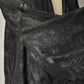 1920s Black Silk Moiré Flare Sleeve Mourning Jacket / S-M