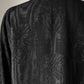 1920s Black Silk Moiré Flare Sleeve Mourning Jacket / S-M