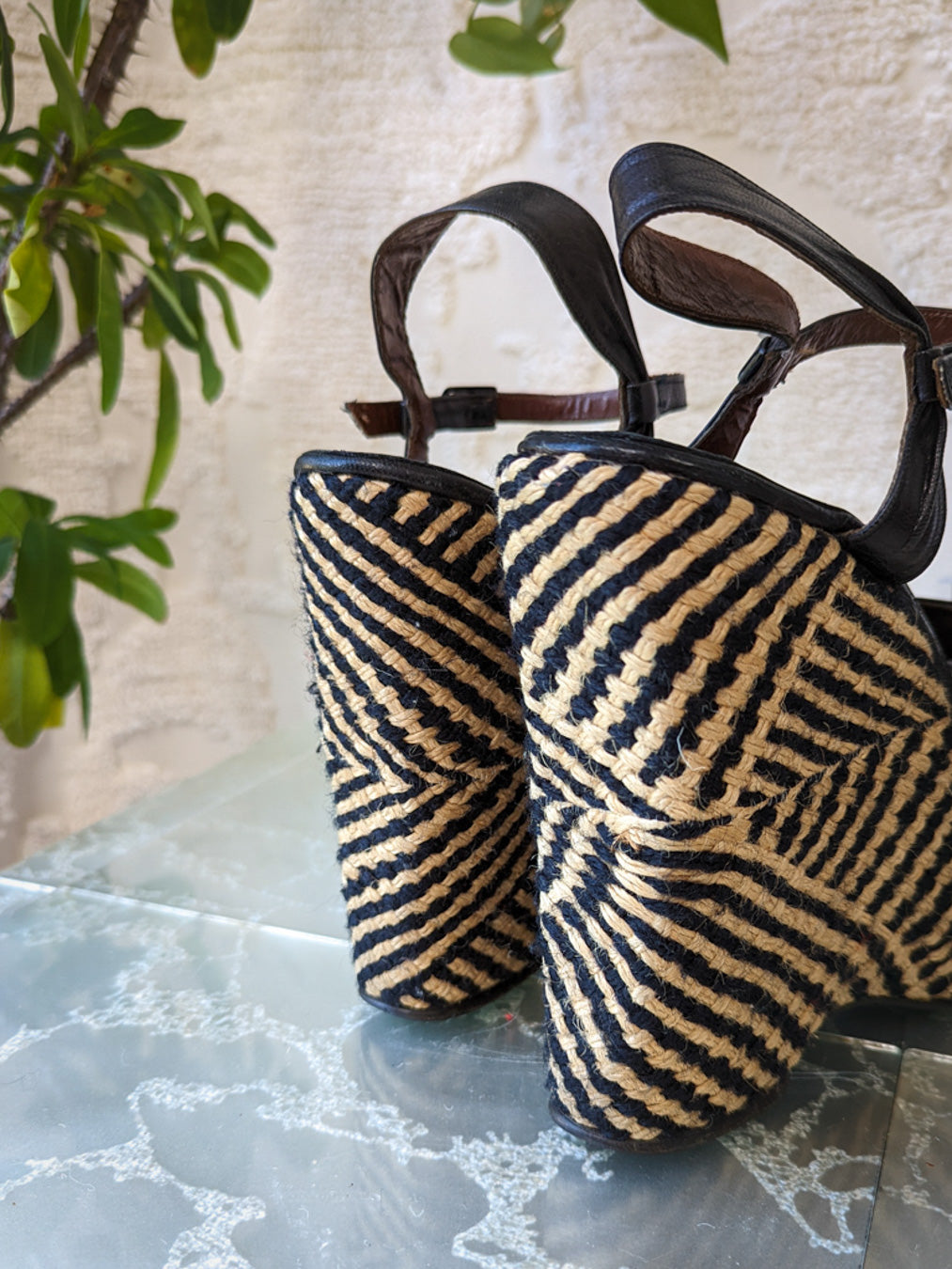 70s Bonnie Smith Wonder Wedge Platforms / 8