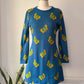 70s Charlie's Girls Butterfly Dress / M