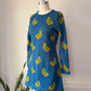 70s Charlie's Girls Butterfly Dress / M