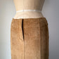 00s Tan Suede Mermaid Maxi Skirt / S