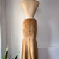 00s Tan Suede Mermaid Maxi Skirt / S