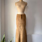 00s Tan Suede Mermaid Maxi Skirt / S