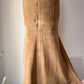 00s Tan Suede Mermaid Maxi Skirt / S