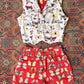 90s Esprit Cotton Butterfly Set / S