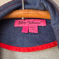 00s Betsey Johnson Blue Denim Ruffled Peplum Contrast Zipper Jacket  / S