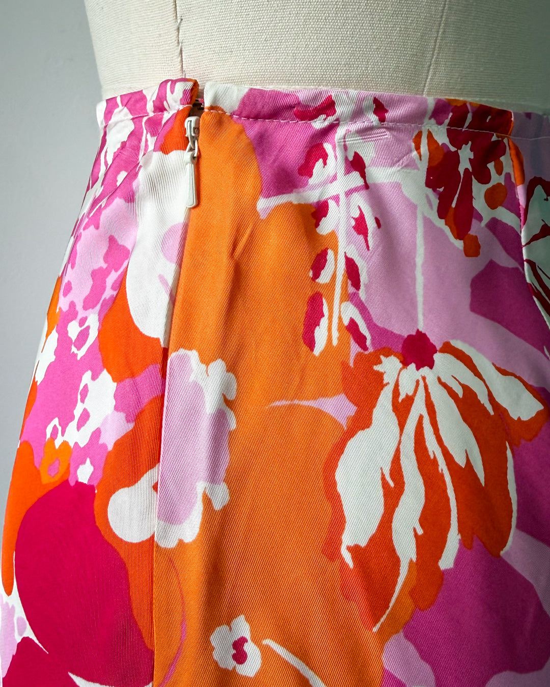 Y2K Silky Bias Cut Skirt / M