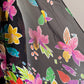 90s Colorful Silk Palazzo Pants & Scarf / L