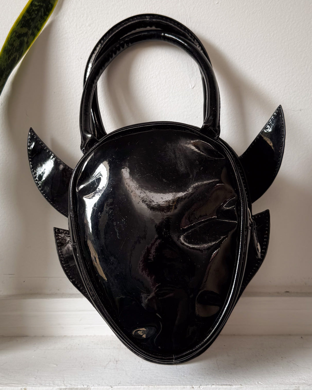 Y2K Devil Head Vinyl Purse