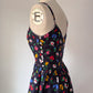 80s Lanz Floral Cotton Sun Dress / XS-S