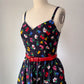 80s Lanz Floral Cotton Sun Dress / XS-S