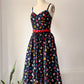 80s Lanz Floral Cotton Sun Dress / XS-S