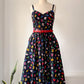 80s Lanz Floral Cotton Sun Dress / XS-S