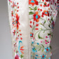 90s Norma Kamali Silk Piano Shawl Embroidered Pants / S