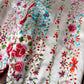 90s Norma Kamali Silk Piano Shawl Embroidered Pants / S