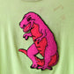 80s Neon Chenille Dinosaur T-shirt