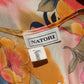 90s Natori Silky Floral Robe & Bias Cut Slip Dress Lingerie Set / S