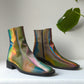 Rainbow Holographic Ankle Boots