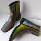 Rainbow Holographic Ankle Boots