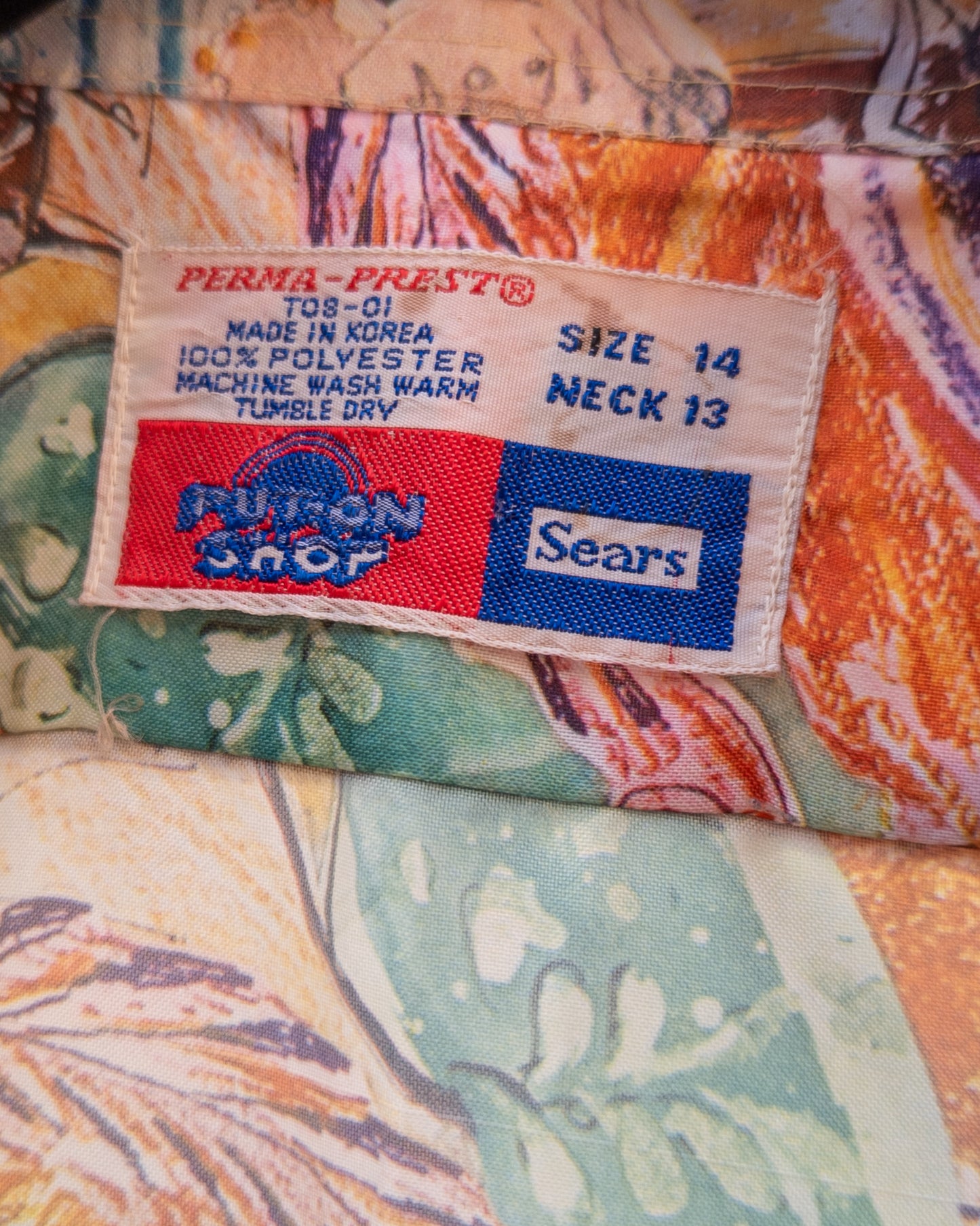 70s Psychedelic Collage Shirt