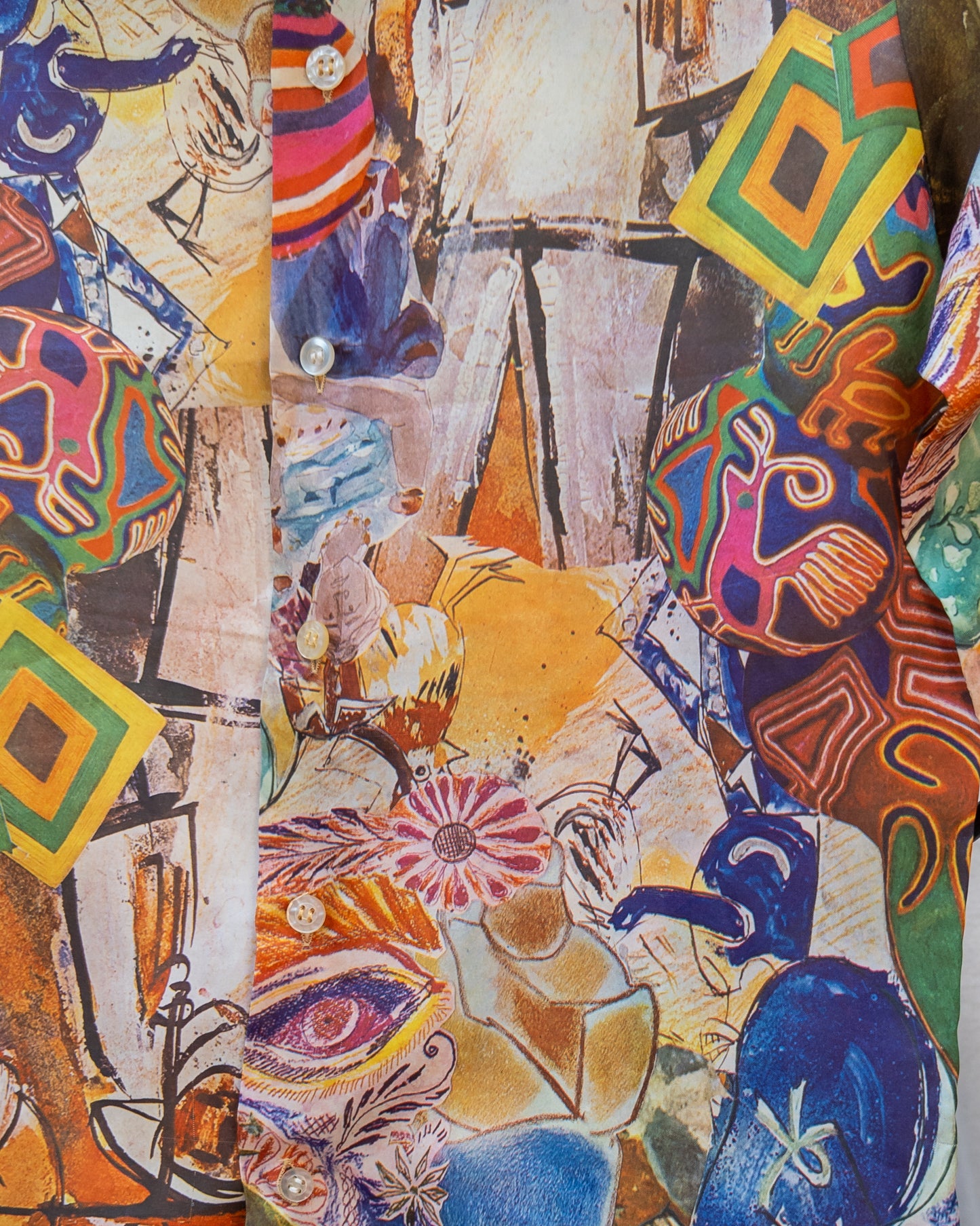 70s Psychedelic Collage Shirt