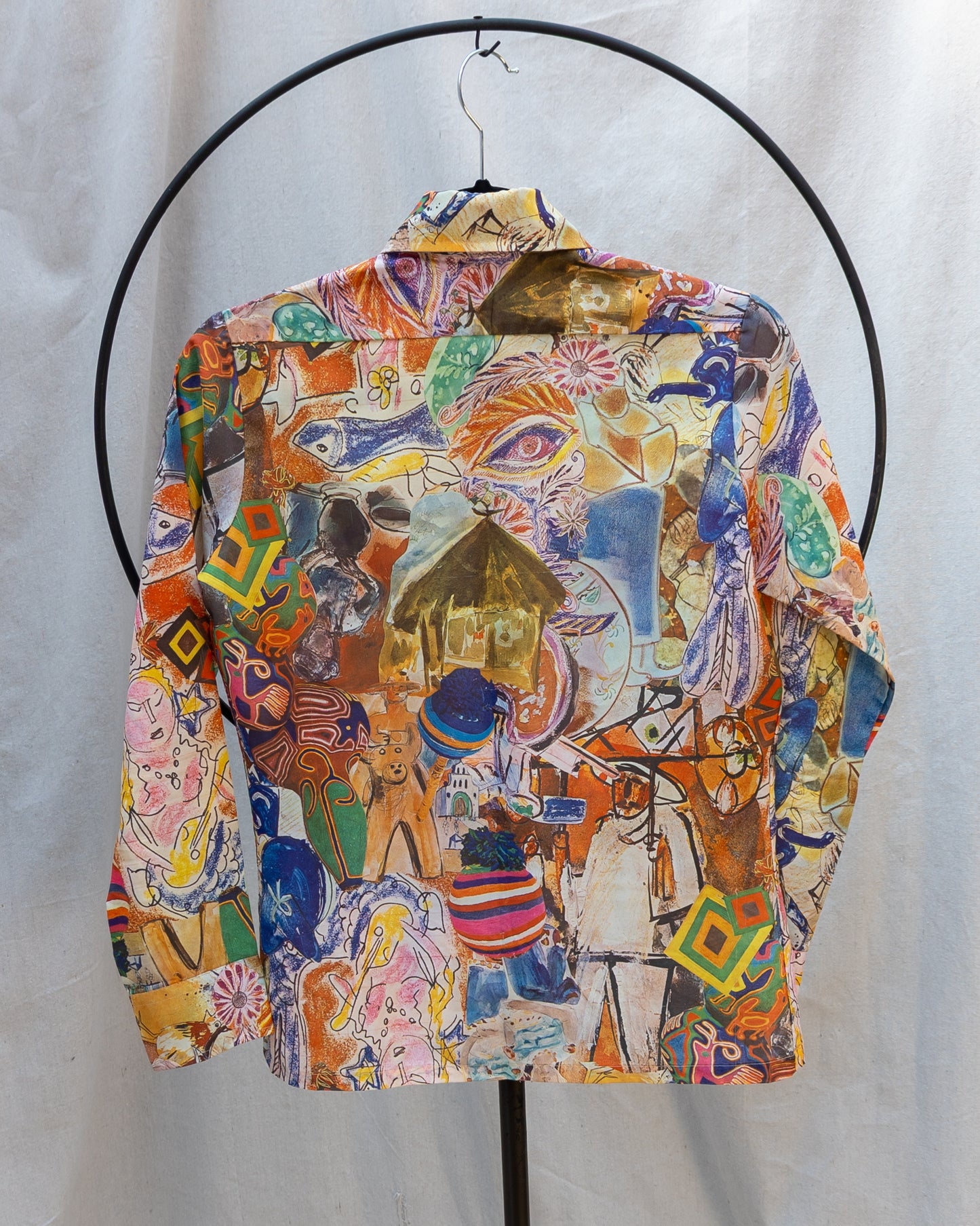 70s Psychedelic Collage Shirt