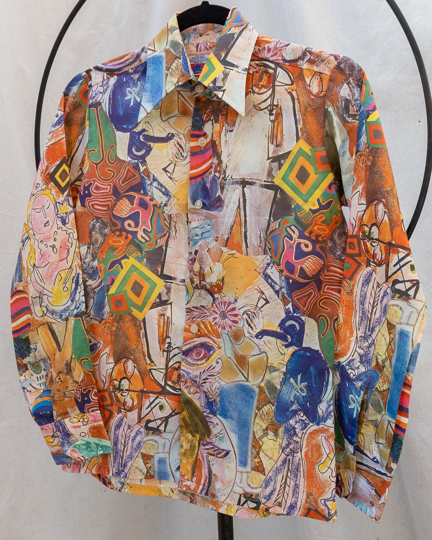 70s Psychedelic Collage Shirt